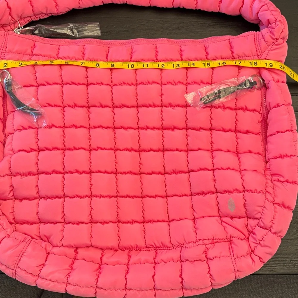 Free People Movement Quilted Carryall Bag.  NWT. Bubblegum